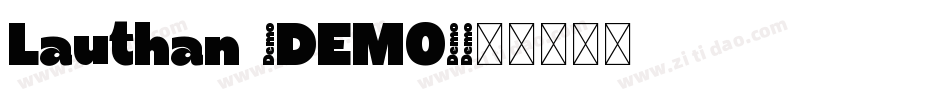 Lauthan (DEMO)字体转换